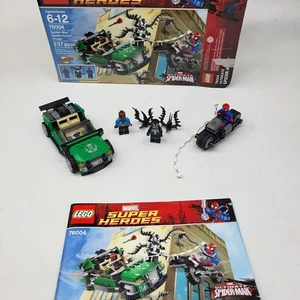 LEGO Marvel Superheroes 76004 SpiderMan SpiderCycle Chase Retired W/Minifigs - Picture 1 of 8