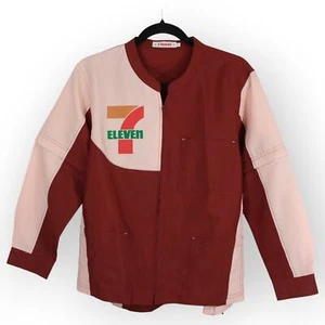 7-ELEVEN Uniforme Camisa Chaqueta S/M MANGAS CON CREMALLERA Cremallera Completa Parche-Bolsillos  - Imagen 1 de 10