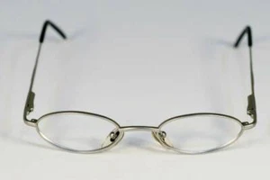 Fossil NASH Matte Silver Metal Eyeglass Frames Designer Style Rx Eyewear - Picture 1 of 3