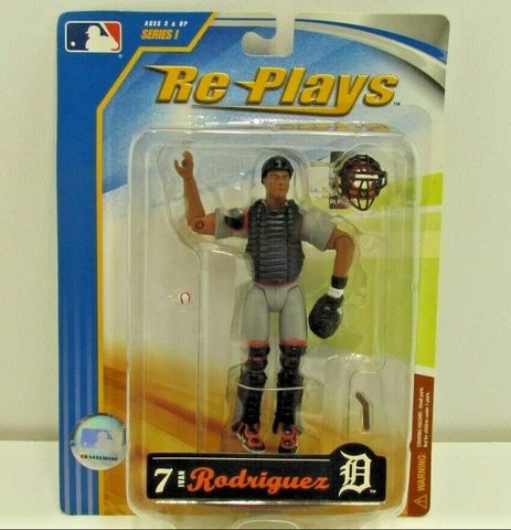 Ivan Pudge Rodriguez Detroit Tigers Re Plays MLB Action Figure NIB NIP New 2007 Cover