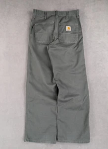 Pant Baggy Workwear Carhartt Simple Pant W28 L30 Gris Chiné Skate Streetwear Zip - Imagen 1 de 17
