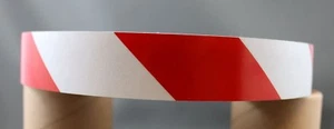 3M Red/White Class 2 (3200 Series) Reflective Tape 25mm x 5m Left - Picture 1 of 3