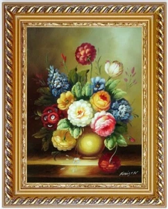 Ölbild Blumen Gemälde Blumenmotive Blumenmalerei ÖLGEMÄLDE HANDGEMALT 30x40cm - Bild 1 von 4