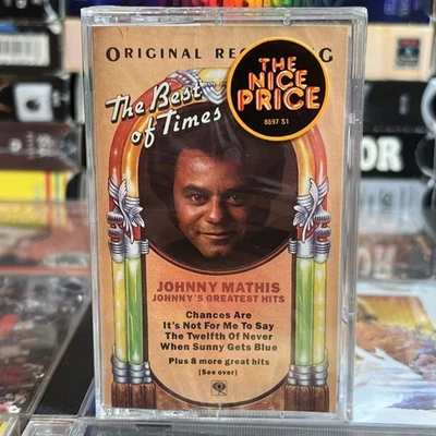 Johnny Mathis Greatest Hits 1988 Cassette New Chances Are The Twelfth of Never - Image 1 of 4