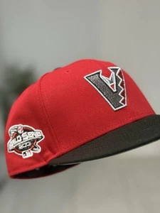 7 5/8 Rojo Arizona Diamondbacks 2001 Serie Mundial Parche Sombrero Club Al revés A - Imagen 1 de 3