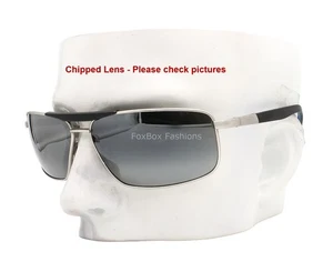 Maui Jim MJ 271 17M Keanu Sunglasses Matte Silver Black Polarized - READ - Picture 1 of 9