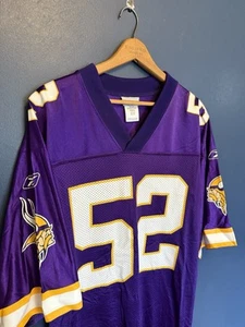 Vintage Y2K Reebok Minnesota Vikings NFL Purple Jersey Size Medium - Picture 1 of 6