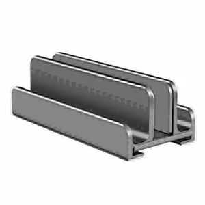 Adjustable Vertical Laptop Stand Non-slip Bookshelf Bracket Notebook Desk Holder - Picture 1 of 12