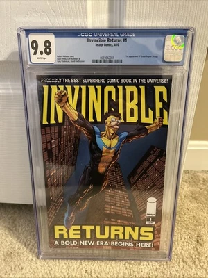 Invincible Returns #1 CGC 9.8 1st App Thragg 🔥🔥🔥🔑🔑🔑 - Image 1 of 2