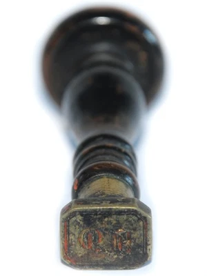 Petschaft Siegel Siegelstempel Stempel Monogramm Holz Griff schwarz gedrechselt - Bild 1 von 4