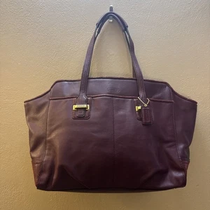 Borsa shopper Coach Taylor pelle Alexis Carryall G1320-F25205 vino rosso sangue di bue - Foto 1 di 11