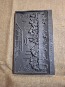 Gusseisen Bild Eisenbild Wandbild Postbote - Bild 1 von 3