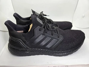 Adidas UltraBoost 20 Schuhe Herren 12 Dreifach Schwarz Laufen Athletisch Fitnessstudio Turnschuhe - Bild 1 von 8