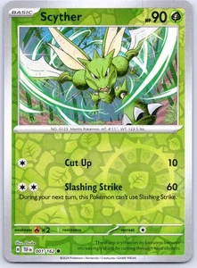 Scyther Common SV05: Temporal Forces Reverse Holo 001/162 NM - Picture 1 of 2