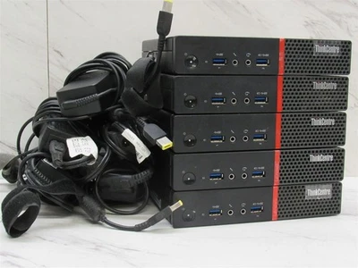 5X LENOVO THINKCENTRE M900 INTEL CORE I5-6500T 2.5GHz 8GB RAM W/ AC - Image 1 of 4