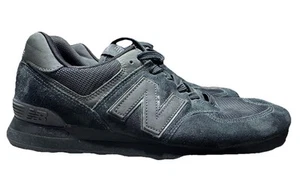New Balance Classic 574 Core Mens Shoes Sneakers ML574ETE Black Running Sz 10.5 - Picture 1 of 8