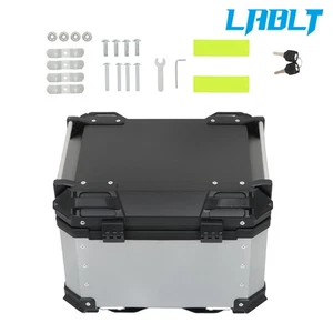 LABLT 45L Motorcycle Top Case Tail Box Sturdy Luggage Storage Rear Tour Box - Picture 1 of 12