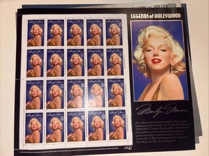 Lot of 10 Legends of Hollywood Stamp Sheets-Lucy, Monroe, Hitchcock & MORE! NEW! - Picture 1 of 10