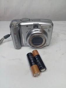 Canon PowerShot A720 Is 8MP Digital Camera Compact 6x Zoom, Silver Vgc - Picture 1 of 7