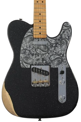 Fender Brad Paisley Road Worn Telecaster - Black Sparkle - Imagem 1 de 4