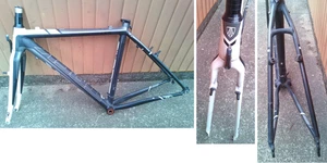 Trek Alpha 200 Cyclocross Bike Frame Seat Tube 505mm End width: 100/130 Rare - Picture 1 of 13