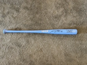 Cincinnati Reds Scooter Gennett Signed SHOW GAME MODEL Bat Fathers Day Blue - Picture 1 of 7