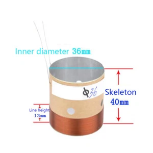 1 pieza 36mm 8ohm 8Ω Blanco Aluminio Esqueleto Bajo Bobina de Voz Altavoz Accesorios - Imagen 1 de 3