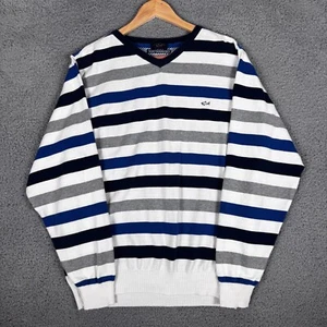 Paul & Shark Yachting Watershed Striped Sweater Large Vintage Summer Italy Made - Picture 1 of 7