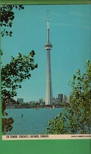 Vintage Toronto Ontario Canada Canadian Postcard CN Tower Beautiful View! 1976 - Picture 1 of 4