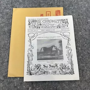 Jan, 21 1972 The Chronicle of the Horse -"American Eclipse.." Vol XXXV #23 - Picture 1 of 16