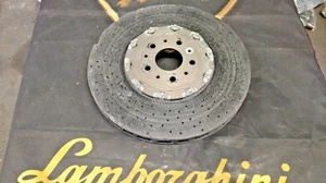 FERRARI 458 ITALIA SPIDER FRONT CARBON CERAMIC BRAKE DISC OEM 247985 304562 - Picture 1 of 6