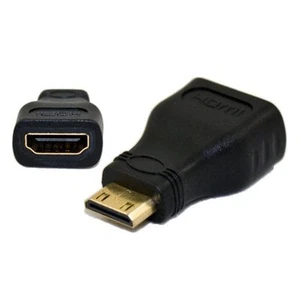 Mini HDMI Male to Female Adapter Converter Connector for DSLR camera Laptop, PC - Picture 1 of 4