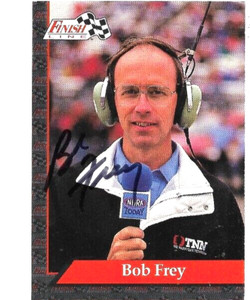 BOB FREY signed 1993 FINIDH LINE trading card NHRA #127 (2)