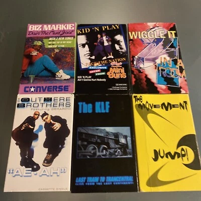 HIP HOP DANCE CASSETTE LOT BIZ MARKIE KID N PLAY KLF MOVEMENT 2 IN A ROOM - Image 1 of 4