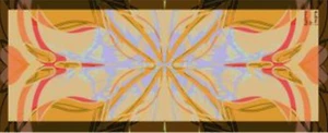 SILK HUGE Designer Scarf NEW Barton London Butterfly Citrus/Orange/Tan 64"X 25" - Picture 1 of 5