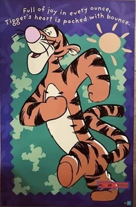 Winnie The Pooh Tigger Quote Vintage 1997 Poster 22 x34 - Picture 1 of 1