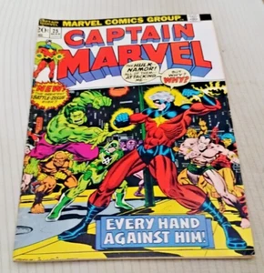 Captain Marvel #25 Thanos Krieg beginnt, Hulk, Namor & Jim Starlin Cover (Marvel 1973) - Bild 1 von 1