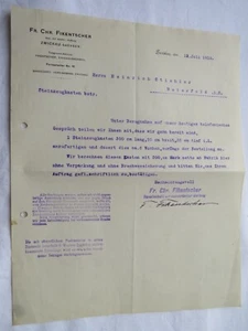 Zwickau ,Beierfeld. Fr.Chr. Fikentscher ,Steinzeugrohre, Steinzeugkasten 1910 - Bild 1 von 1