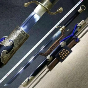 Hochwertige chinesische Kung Fu Tai Chi Schwert scharf gefaltete Stahlklinge Katana Schwert - Bild 1 von 11