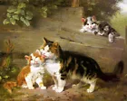 painting Giclee Cat Oil HD Art Printed on canvas