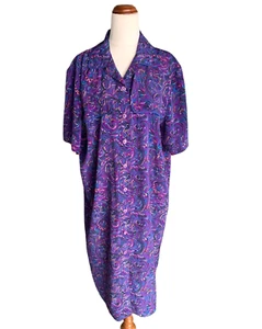 Vintage The Dress Company Paisley Womens Dress Size 16 Very Good Condition - Foto 1 di 10