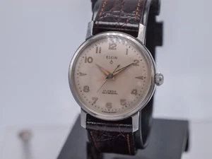 1958-60 - Elgin USA 761 Men's 34mm Automatic 27j Watch - Runs - Picture 1 of 14