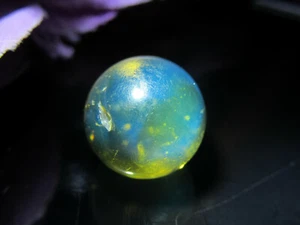 Dominican Blue Amber Bead Natural Authentic Sphere Gemstone 12.3 mm(1.1g) # AB31 - Picture 1 of 12