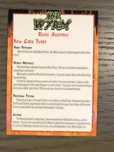 The Wyrm Rules Additions Cards - Rage Apocalypse CCG - Buy More & Save! - Picture 1 of 4