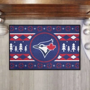 MLB - Toronto Blue Jays Holiday Sweater Starter Mat Accent Rug - 19in. x 30in. - Picture 1 of 5