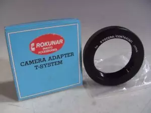 Rokunar Adattatore T-Mount Adatto per Yashica / Contax Auto Focus In Box #W - Foto 1 di 1