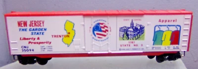 N Scale Kadee BI CENTENNIAL 1976 NEW JERSEY State 50' Single Door Boxcar - Image 1 of 4