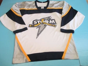 Grande Prairie Storm Vintage CCM Brand Herren Medium weiß AJHL Hockey Trikot - Bild 1 von 9