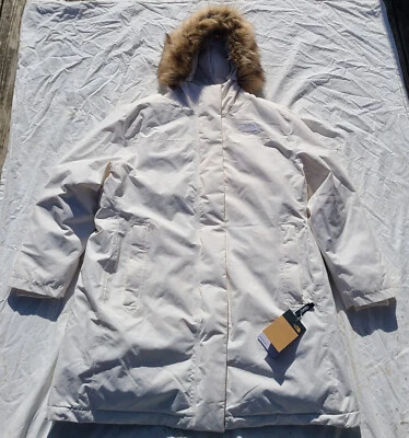 Chaqueta Abrigo North Face Arctic Parka Plumón Gardena Capucha Piel Blanca Para Mujer 3XL XXXL Foto 1 de 4