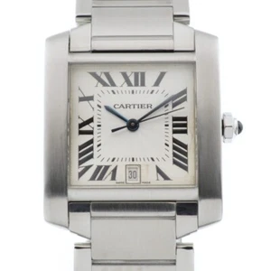 Reloj para hombre CARTIER Tank francaise LM W51002Q3 con fecha descuento K#136323 - Imagen 1 de 9